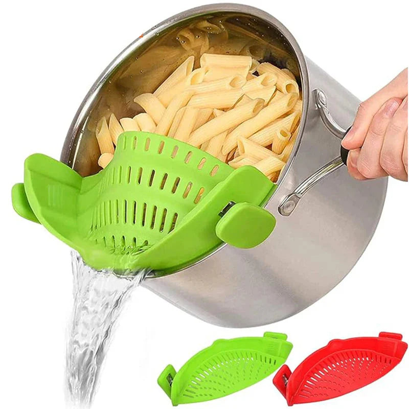Kitchlab Adjustable Silicone Clip-On Strainer