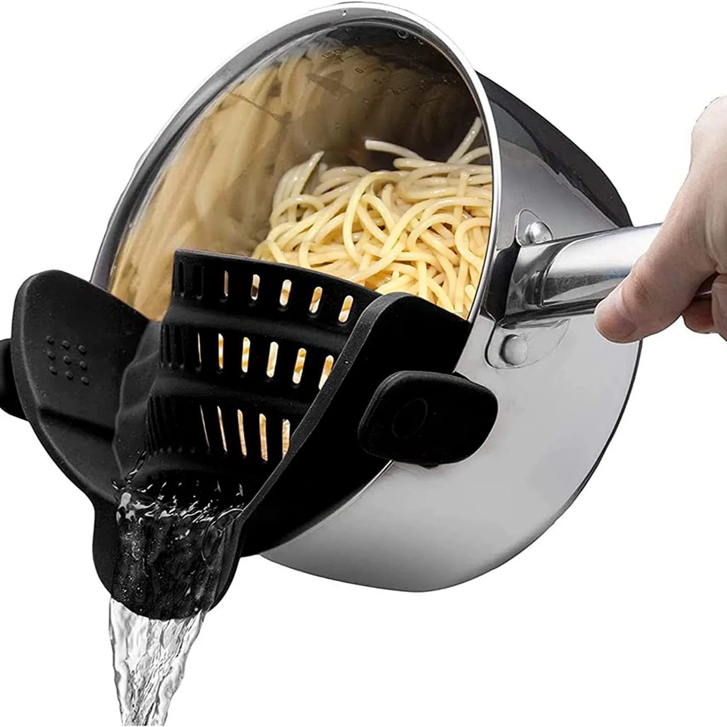 Kitchlab Adjustable Silicone Clip-On Strainer
