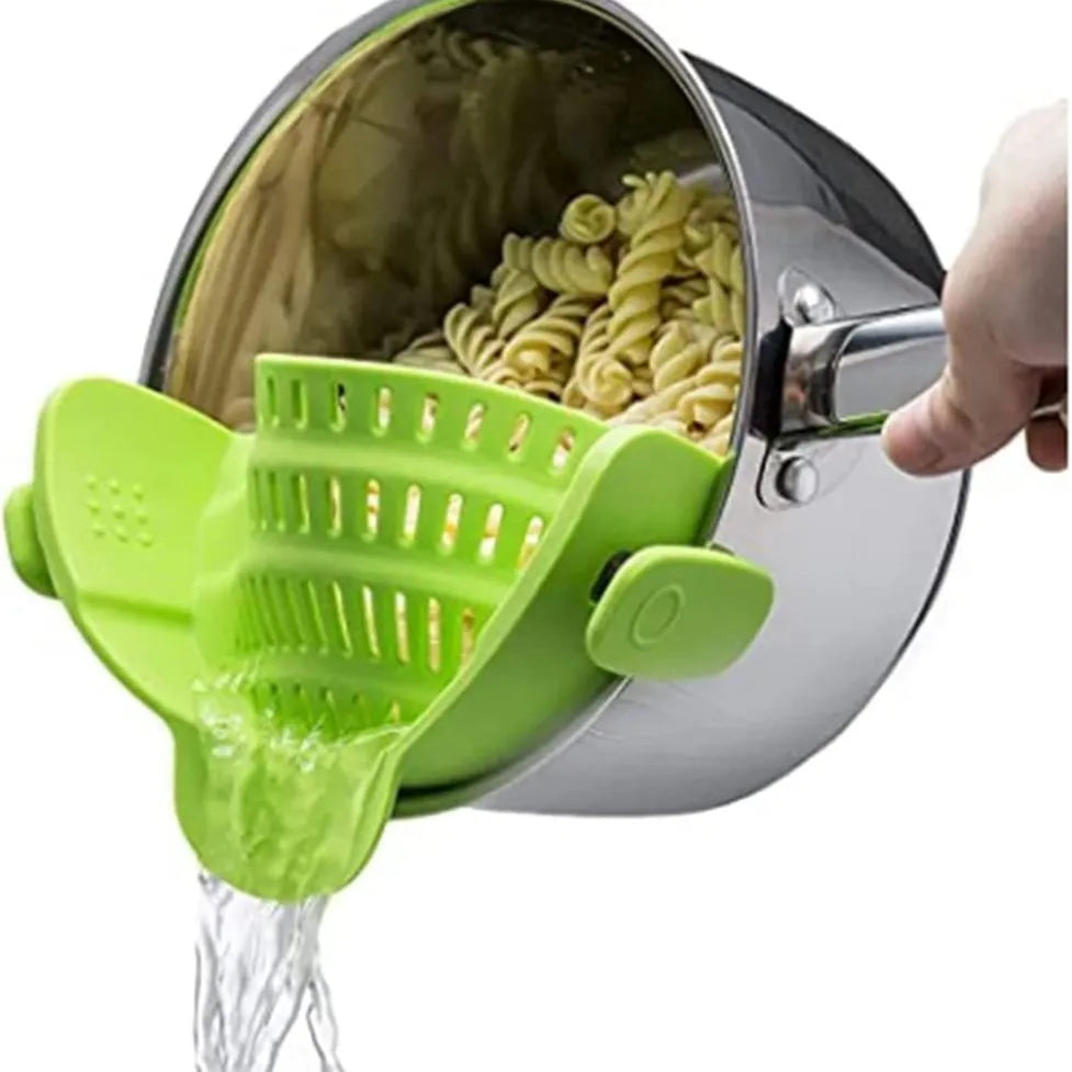 Kitchlab Adjustable Silicone Clip-On Strainer