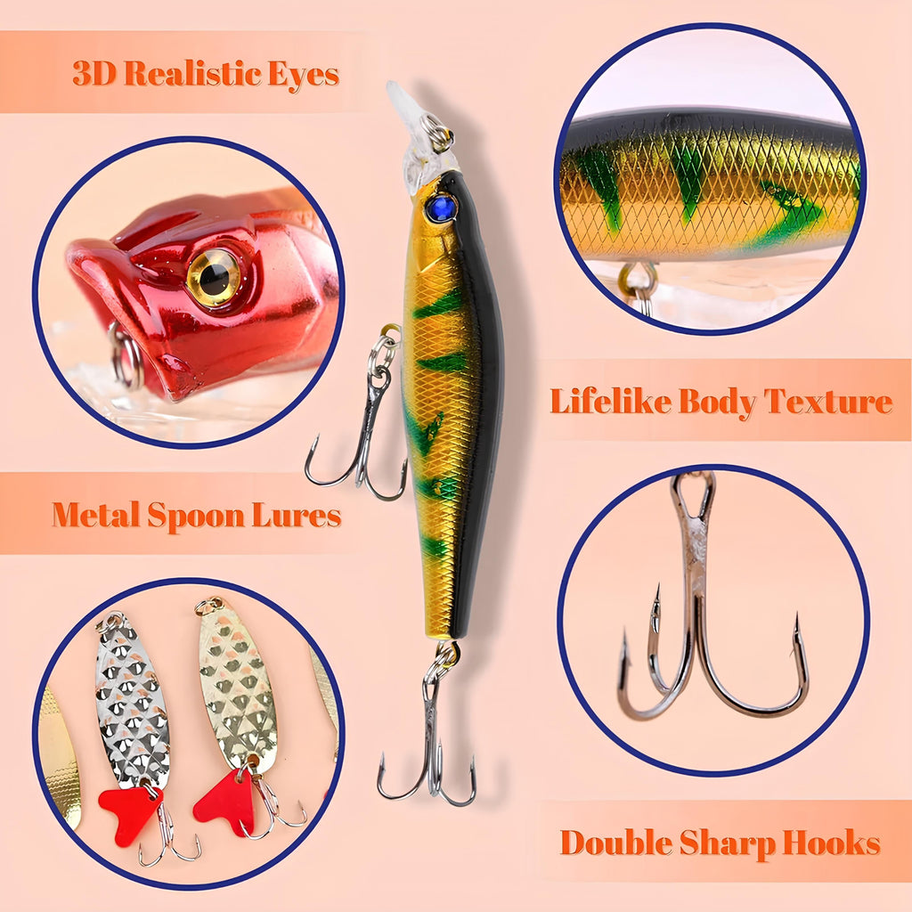 Fishing Advent Calendar Suprise Box 24 Days