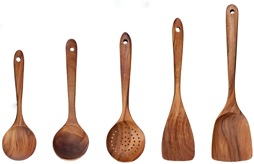 Kitchlab™ Teak Wooden Utensil Set